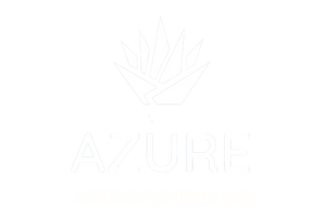 The image is of a logo with the word "AZURE" and a graphic of a crown above the text.